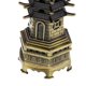 thumbnail image 4 of Pagoda Cultural de bronce 3 piezas Strade Fareast Limited Modelo artesanal Wenchang China, 4 of 8