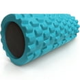 thumbnail image 3 of 321 STRONG Medium Density Massaging Foam Roller for Myofascial Self Release and Deep Tissue Massage - Aqua, 3 of 9