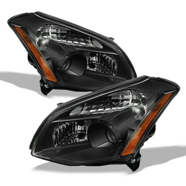 AKKON - For Nissan Maxima OE Replacement JDM Black Bezel Headlights Driver/Passenger Head Lamps Pair New