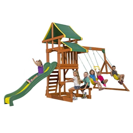 Backyard Discovery Tucson Cedar Wooden Swing Set