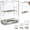 6.50*3.35*11.81 in, variant on Floating Dollar Bill Bank, Clear Acrylic Savings Challenge Box Large Capacity Reusable Box With Floating Cash Display for Saving Plans, Gifts
