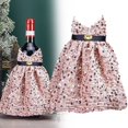 thumbnail image 1 of Housse de Bouteille de Vin Paillettes Robe Rouge Décoration de Bouteille de Vin Paillettes Bouteille de Noël pour Décoration de Table de Dîner de Noël, 1 of 1