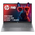 thumbnail image 1 of HP Pavilion AMD Ryzen 7 8840U 8GB RAM 512GB SSD 16" WUXGA 1920x1200 Laptop Con Regalo gris, 1 of 4