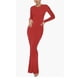 thumbnail image 3 of Vestido ajustado elegante de verano de manga larga y cuello redondo para mujer, 3 of 5