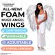 thumbnail image 2 of Disfraz Angel Wings UNDERWRAPS Deluxe Foam White, 2 of 9