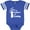 Football Blue and White, variant on Inktastic I'm Grandpa's Lil' Caddy- Golf for Kids Boys or Girls Baby Bodysuit