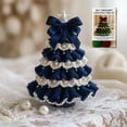 thumbnail image 1 of DIY Crochet Christmas Tree Kit,Handmade Crochet Christmas Tree,Tree Bow Pearl Embellishment,Beginner Christmas Crochet Kit,Christmas Craft Kit with Yarn Hook Beads Instruction, 1 of 9