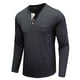 thumbnail image 5 of Blusas y camisas de manga larga con cuello redondo para hombre, blusa básica lisa de color puro y musculosa de manga larga, blusas y camisas de manga larga con cuello redondo para hombre., 5 of 5