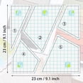 thumbnail image 1 of 5 Pièces Quilting Template Set Machine à Coudre Règle Bricolage Main Patchwork Quilting Règle Courtepointe Modèles Carrés, 1 of 6