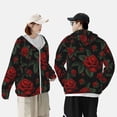 thumbnail image 4 of Fotbe Roses Chaqueta con Protección Solar UPF 50+ para Hombre y Mujer, Camisa con Capucha y Bolsillos-Medium, 4 of 7