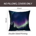 thumbnail image 2 of LALILO Throw Pillow Covers Colorful Polar Arctic Northern Lights Cushion Cover 18" x 18", 2 Pack, 2 of 6