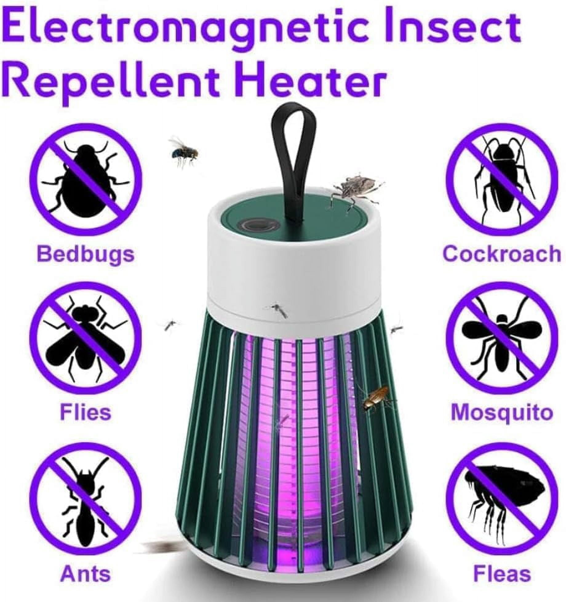 Mosquito outdoor mosquito lamps with lane rope, USB and low noise 2.0, suitable for indoor, family garden, camping, picnic-20-100m (2PCS)
