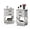 White (Open Shelf Below), variant on May in Color Tall Nightstand Set of 2, Bedside Table with X Shaped Design, 2 Large Storage Drawers and Large Open Shelf for Bedroom, Living Room, White