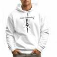 thumbnail image 2 of Men's Cotton FAITH LETTERS Hoodie 330g Thick Pocket Hood, 2 of 16