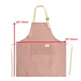 thumbnail image 2 of TOPTIE Cotton Linen Apron for Kitchen Chef Waiter/Waitress Apron with Adjustable Strap and 2 Pockets-Blue, 2 of 7