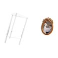 thumbnail image 5 of Nightstand Clear Acrylic Side Table Photo Frame 2 Tier Durable Resin Compact Modern Living Room Bedroom Office Gift, 5 of 8