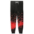 thumbnail image 6 of Domuza Halloween Pajama Pants for Men Casual Stretch Waist Drawstring Jogger Pj Pants Spooky Novelty Print Lightweight Comfy Lounge Sleepwear Red 2XL, 6 of 6