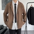 thumbnail image 1 of Traje de moda coreana de primavera, abrigo retro de ocio callejero para hombres, 1 of 5