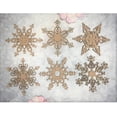 thumbnail image 2 of Scrapaholics Laser Cut Chipboard 2mm Thick-Fancy Flakes, 6/Pkg, 2", 2 of 3