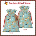 thumbnail image 2 of Naloa Cute Dogs Corgi Drawstring Christmas Bags, 3D Xmas Gift Bags, Christmas Wrapping Bags, Xmas Goodie Bags, Treat Pouch Bags, Party Favor Bags-Medium, 2 of 9