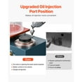 thumbnail image 6 of KFFKFF Vacuum Casting Machine with 290W Power, 3 CFM Pump, Bell Jar, Oil Injection Port, Precision Pressure Gauge, 11 x 11 in Workbench, Ideal for Jewelry and Metal Casting, 6 of 9