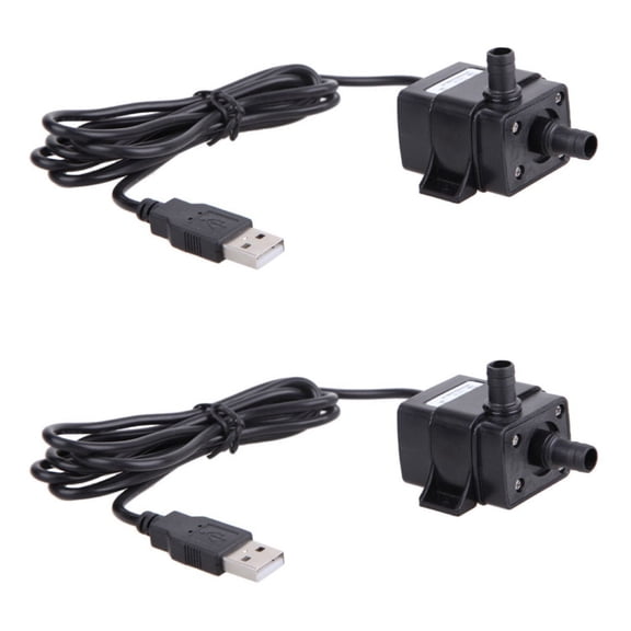 Battery Operated Submersible Water Pump for Aquarium Fountain Pond Circulating 10V USB Mini Quiet Underwater Pump