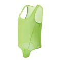 thumbnail image 4 of Mesh See Through Jumpsuit for Daily Party Wear Lightweight Breathable Bodysuit with Strapless and Sleek Finish, Green, M, 4 of 6