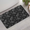 thumbnail image 2 of Pioneer Flower Floral Print Pattern Bathroom Rugs Mat, Non Slip Microfiber Bathroom Rug with Rubber Backing, Soft Mats for Bathroom Floor Tub Shower, 17"x30", 2 of 5