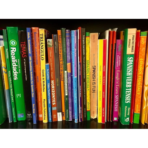 Textbooks School Bookshelf Language Books Spanish20 Inch By 30 Inch