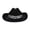 Black, variant on Western Cowboy Hat for Kids Boys Girl Classic Roll Up Hat with Buckle Belt Size,3-15 Years