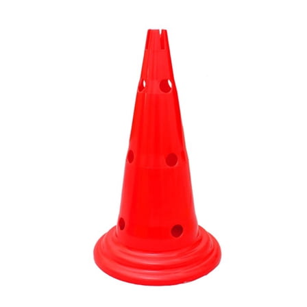 FRCOLOR Football Training Cones Made of LDPE for Sports Use Red Color 50cm Tall Stand Steadily