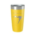 thumbnail image 1 of Rushford Lake Map Tumbler Travel Mug Insulated Laser Engraved Coffee Cup New York 20 oz Yellow, 1 of 1