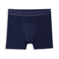 thumbnail image 1 of Terramar Men's SilkSkins 3" Inseam Boxer Briefs with Fly, Navy, Small, 1 of 3
