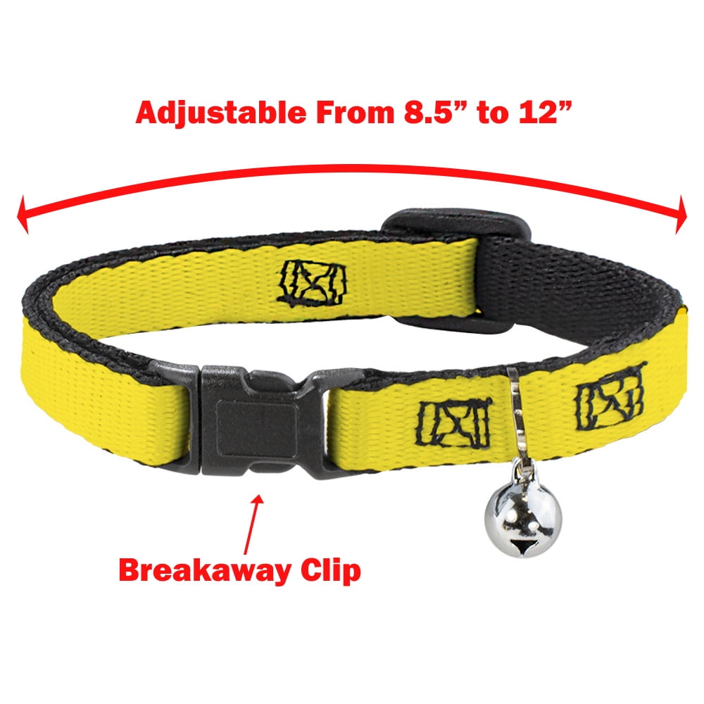 Buckle-Down 9-15 Rasta Stripes Painted Green/Yellow Red Plastic Clip Collar 