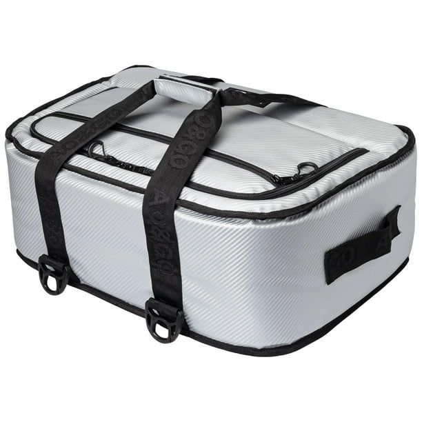 Nevera AO Coolers Stow 'N Go Carbon Plata con capacidad para 38 latas