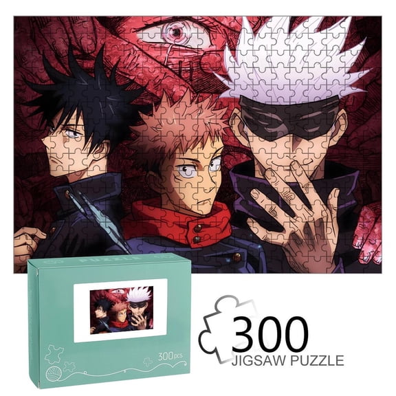 Jujutsu Kaisen-themed Wooden jigsaw Puzzle for home Decoration or gift for fans friend,family.300pc