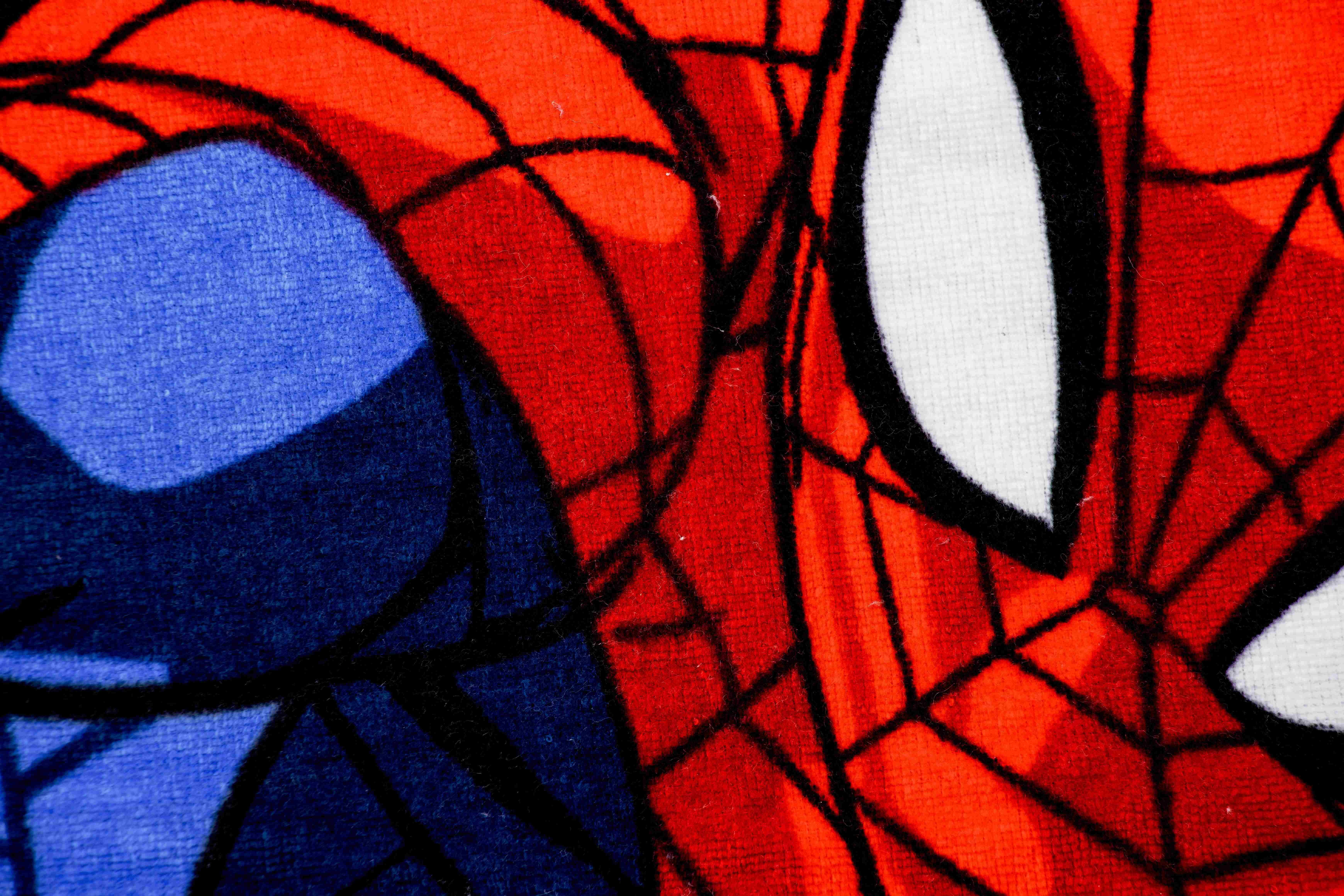 Spider-Man Kids 27" x 54" Bath Towel, Cotton, Blue, Marvel