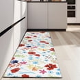 thumbnail image 4 of Pioneer Flower Floral Print Pattern Kitchen Rug Mat,Kitchen Runner Rugs Non Skid Washable,Decorative Kitchen Floor Mats for Kitchen,Sink,Laundry,17"X47", 4 of 5