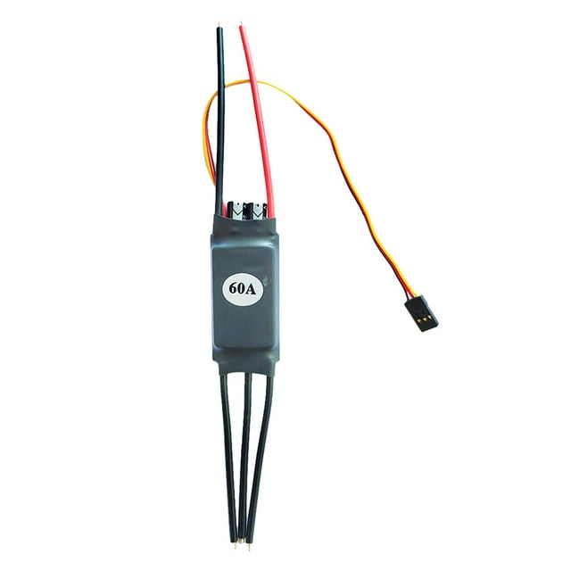 KLKCMS 20-60A ESC Sans Balais Bidirectionnel pour Télécommande RC Pièces de Voiture Bateau 2-6S 60A
