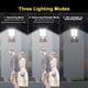 thumbnail image 5 of Lámpara de pared con sensor solar IP65, tres modos de iluminación, 60/72/120 LED con/sin, 5 of 8