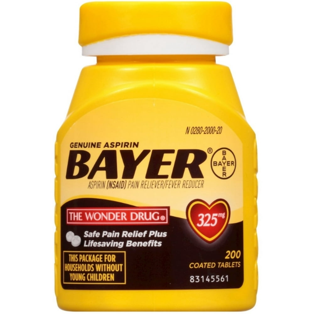 Bayer 325mg Aspirin 200 tabs