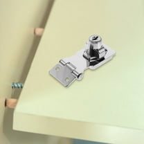 WHAMVOX Modern Design Keyed Hasp Lock Metal 1Set 2.55X1.41X1.18In