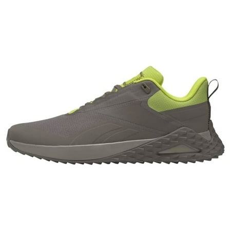 Reebok Men's Trail Cruiser First Walker Shoe, Trek Grey/Boulder Grey/Acid Yellow, 10.5