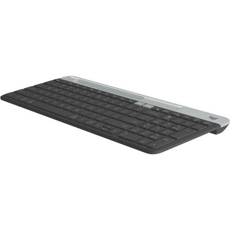 Logitech - K585 Full-size Wireless Scissor Keyboard for Windows, Mac, Chrome, Android with Build-in Cradle for device - Graphite
