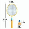 Franklin Sports Kids Badminton Racket Set Smashminton Kids Oversize