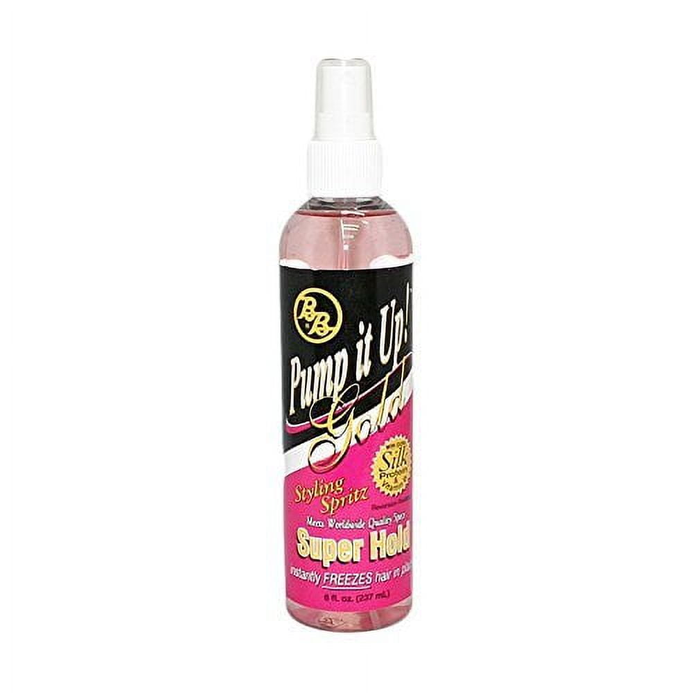 ボディプロ　ストロング&ハッピー Bronner Brothers Hair Water Gel, Pump It Up Spritz Gold Super Hold