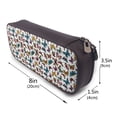 thumbnail image 3 of Lsque Cute Butterfly Printed Big Capacity PU Leather Pencil Case Large Pencil Pouch Stationery Pen Bag Pencil Holder for Teen, 3 of 6