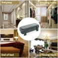 thumbnail image 6 of Triple Tree Linen Chenille Upholstered Storage Ottoman Bench with Hinges Gray, 6 of 8