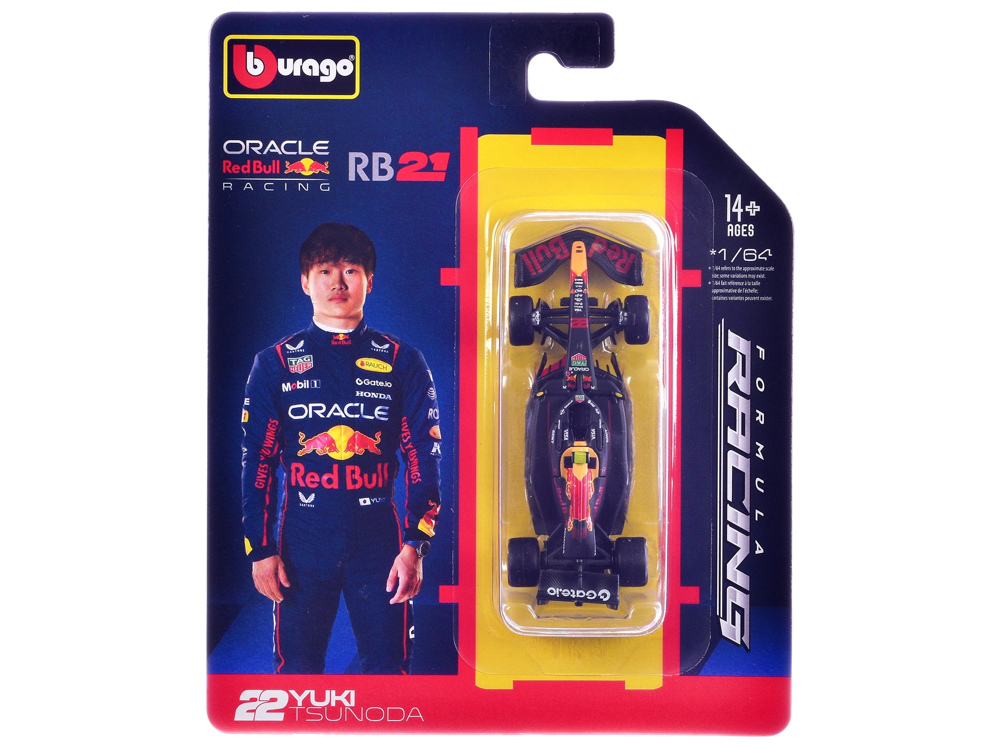 Bburago, Diecast Model Car, Red Bull Racing RB21 #22 Yuki Tsunoda