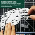 thumbnail image 4 of 18" x 24" Self-Healing Cutting Mat 5-Ply - Double-Sided Green/Black Craft Mat, Non-Slip Cutting Mats for Crafts, Sewing, Quilting, Scrapbooking, 4 of 6